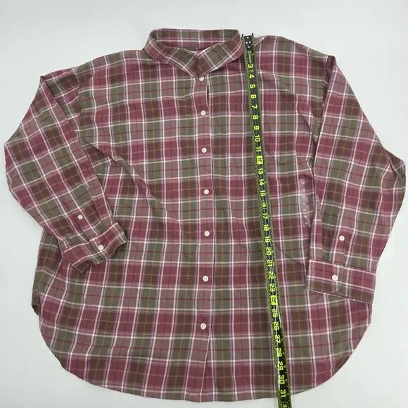 Lauren Ralph Lauren Brawley Button Up Down Shirt Womens Size 3X Plaid Old Money - Picture 7 of 8